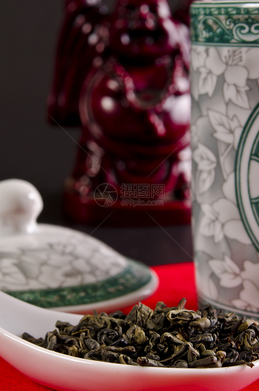 中华茶餐厅香料庆典宏观杯子植物香气树叶娱乐饮料图片
