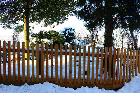 木围栏地平线公园框架墙纸栅栏植物木板天气叶子农村背景图片