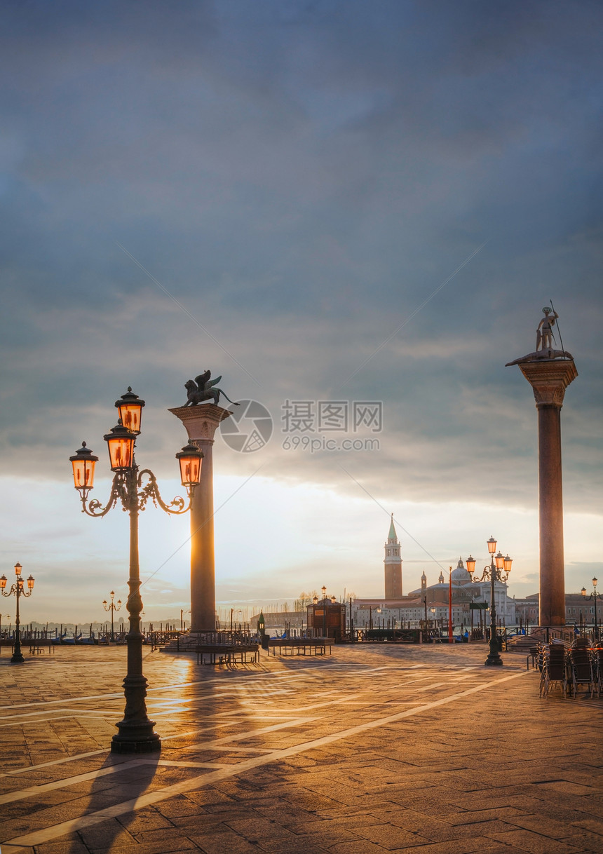 意大利威尼斯圣马尔科广场分数正方形英石全景柱子建筑学大教堂地标城市教会图片