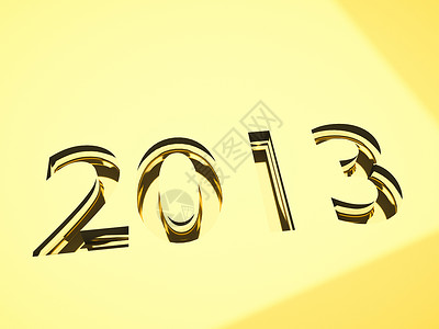 2013年新年概念问候语卡片讯息季节庆祝销售活动版画雕刻金子背景图片