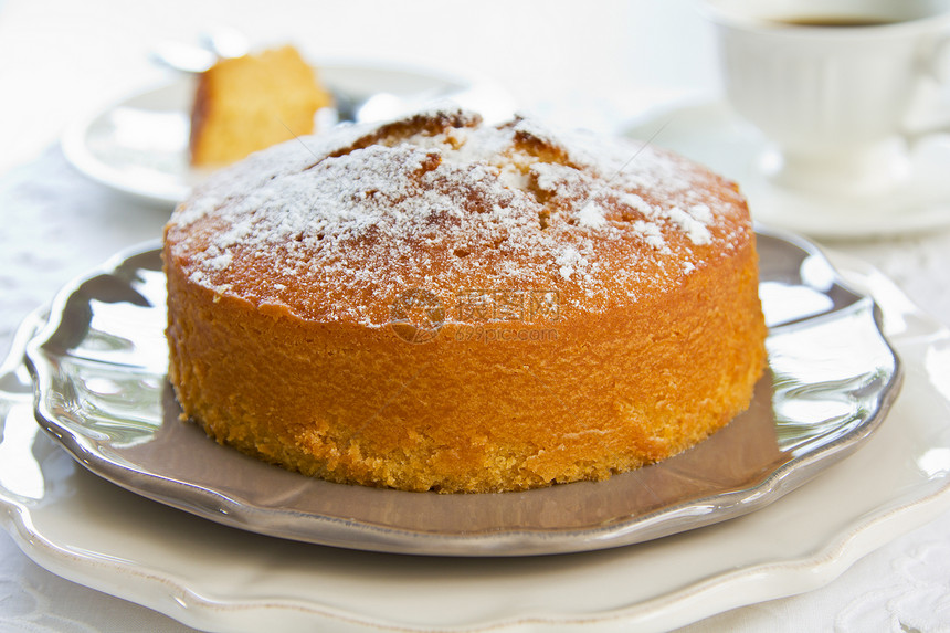 黄油蛋糕黄油食物蛋糕咖啡派对脂肪甜点营养圆形美食图片