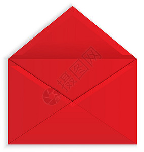 精雕细琢红信封开放矢量设计图片
