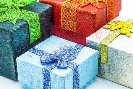 礼品盒盒子庆祝念日蓝色展示活动礼物庆典生日丝带背景图片