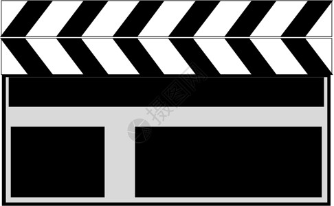 挂板板石板制作导演视频电影电影业白色背景图片