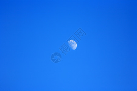 月亮天空蓝色太阳系卫星白色行星背景图片