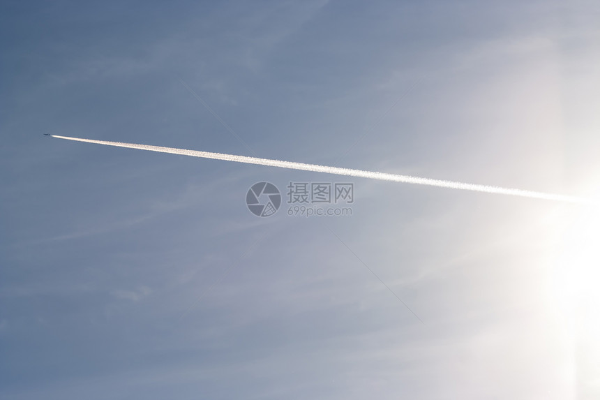 飞行飞机速度航程航班蒸汽痕迹旅行尾迹飞行机高度花饰图片