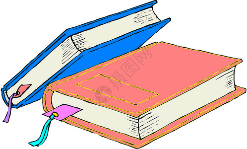 硬封面书智慧教科书小路手册笔记日记教育空白百科阅读背景图片