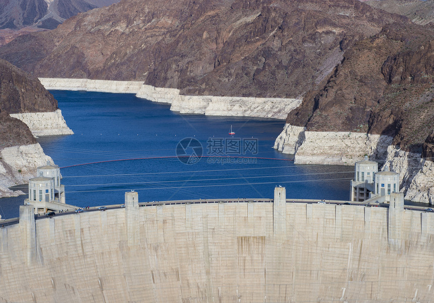 胡佛大坝活力工程力量峡谷沙漠发电机岩石技术地标旅游图片