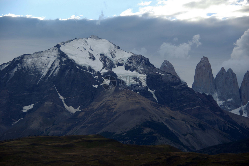 智利的景观冰川国家乡村风景农村草原荒野岩石图片
