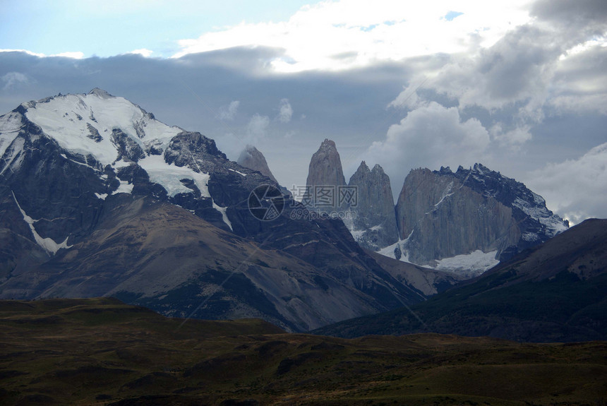 智利的景观农村冰川乡村荒野国家岩石草原风景图片