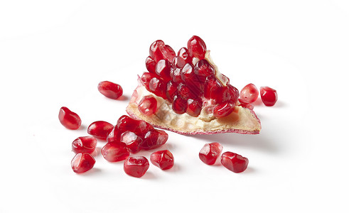 石榴种子水果食物红色甜点背景图片