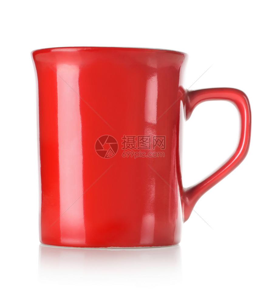 红杯餐具咖啡对象红色咖啡杯杯子陶瓷炊具菜肴图片