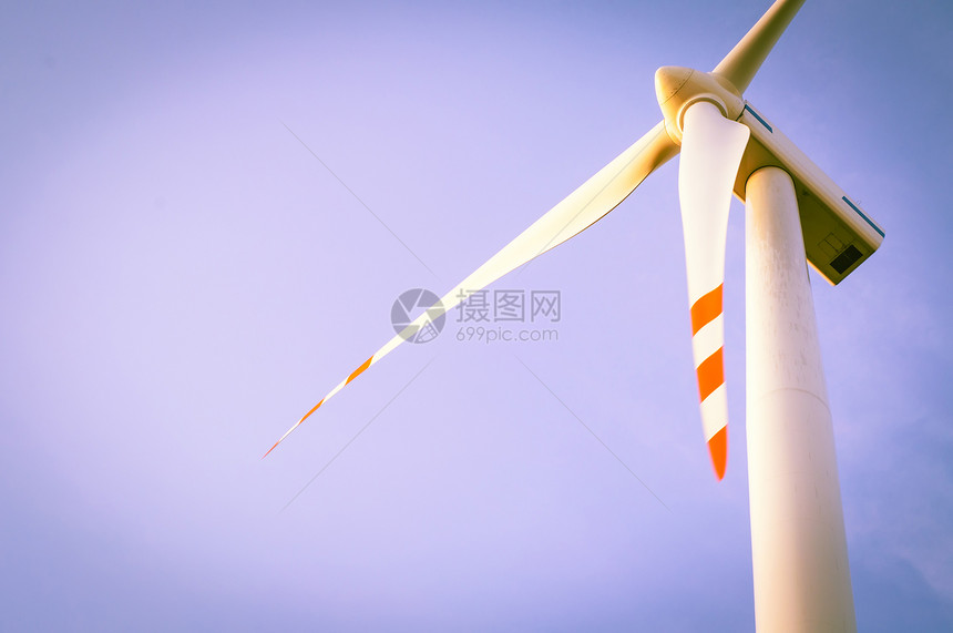 风涡轮素旋转发电机活力蓝色技术环境小麦气候天空金属图片