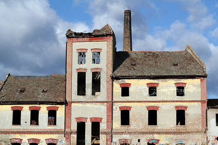 废弃的旧旧废旧工厂废墟高清图片素材