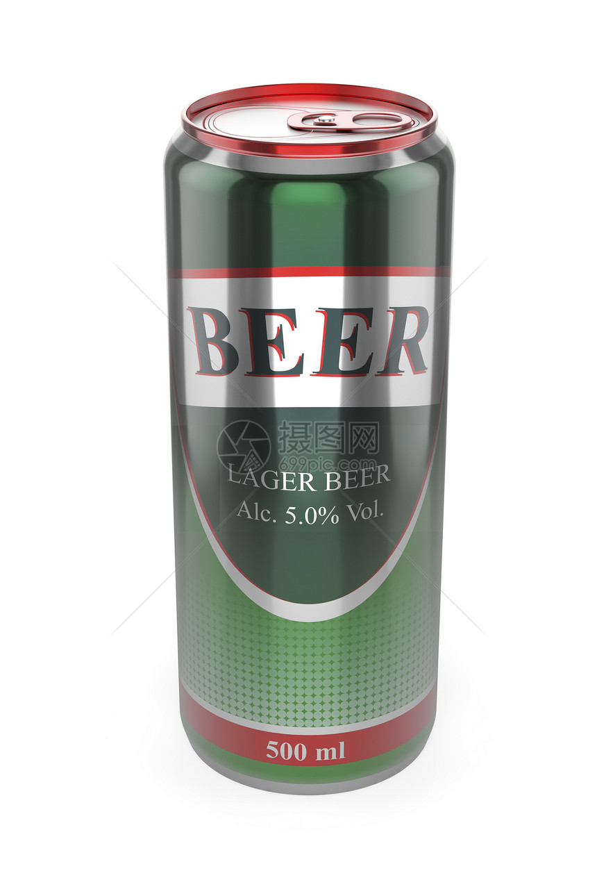 啤酒绿色罐装茶点饮料包装产品金属酒精啤酒厂酿造图片