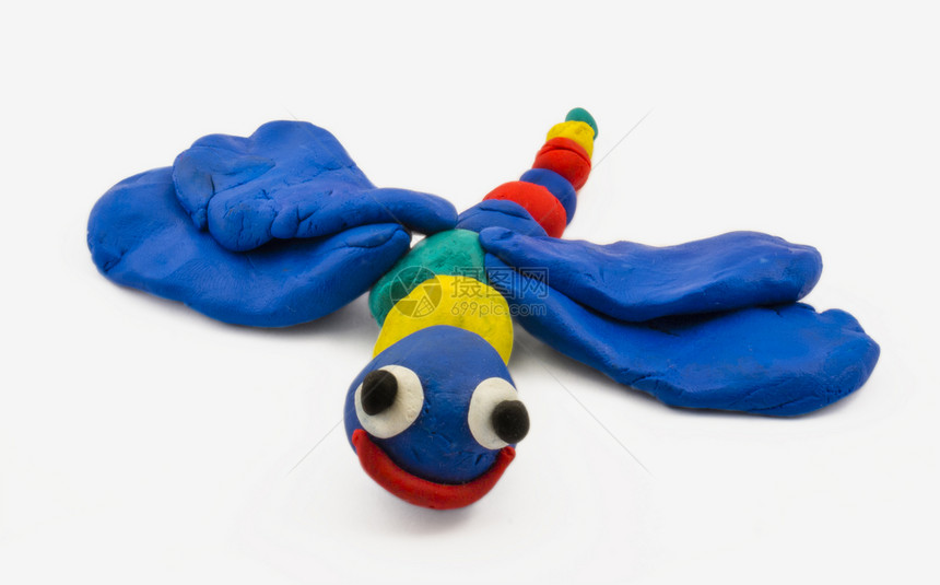 可塑性宠物孩子们艺术乐趣工艺翅膀橡皮泥玩具教育蜻蜓图片