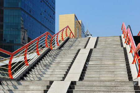 广州从化从楼梯到人行桥的阶梯公民商业城市民众梯子天桥水平脚步小路行人背景