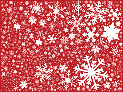 圣诞爆炸天气红色雪花白色背景图片