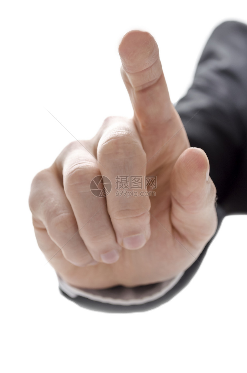 手握尖手指的商务人士之手图片