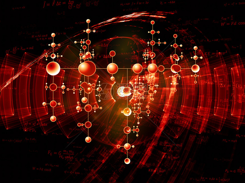 象形物理墙纸实验室公式科学设计元素原子作品海浪粒子图片