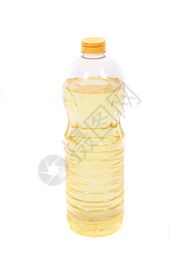 油瓶子黄色玻璃背景图片