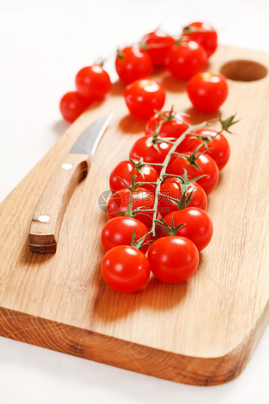 樱桃番茄圆形营养红色维生素团体厨房绿色植物蔬菜水果图片