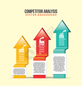 竞争分析竞争者金融褐色商业风险市场蓝色投资解决方案创新背景图片