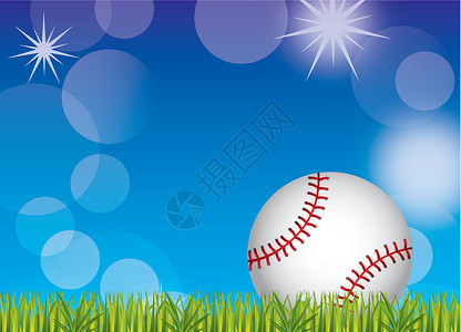 草棒球铁长凳棒球白色竞赛接缝游戏锻炼红色跑步闲暇插图联盟设计图片