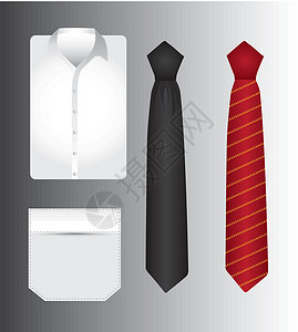 衣领TT衬衫和领带设计图片