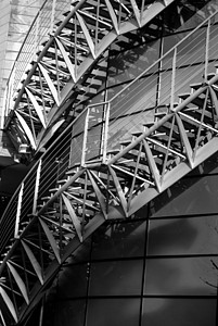 现代建筑楼梯玻璃建筑学背景图片