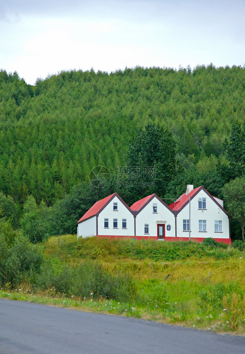 冰岛的房子村庄小屋旅行草地农村栅栏地标历史建筑农场图片