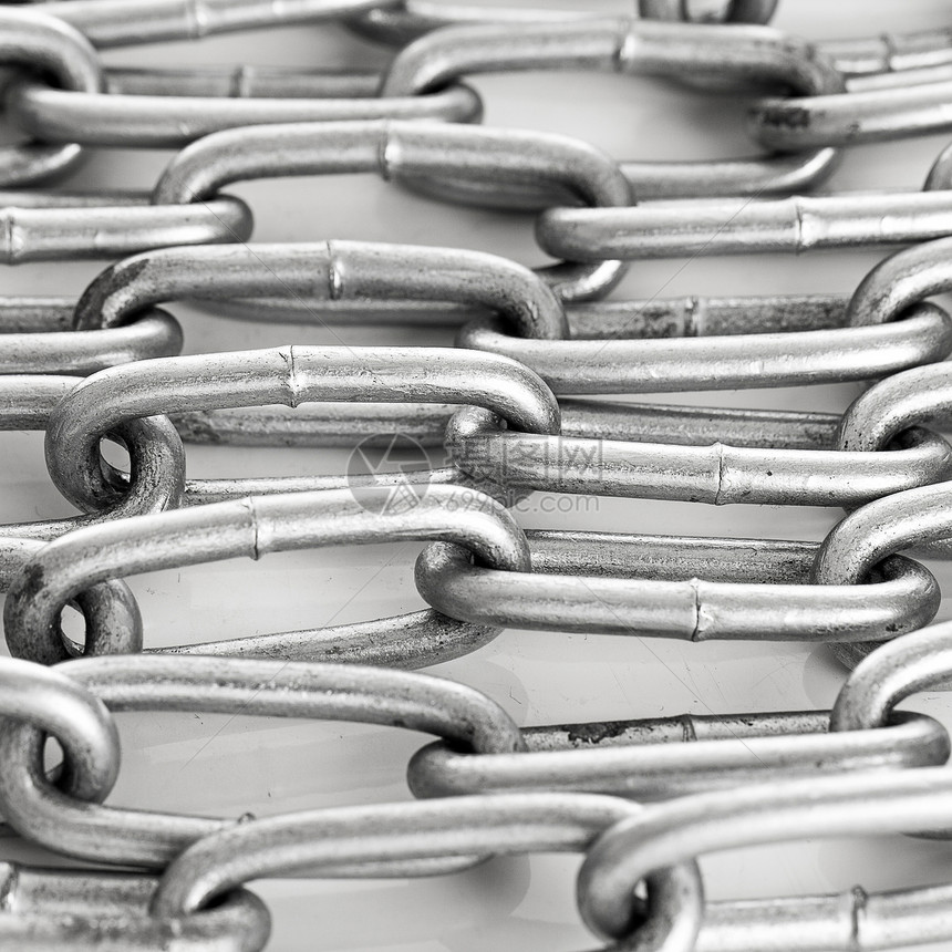 银金属链 背景在背面枷锁灰色安全合金金属白色工具工业力量图片