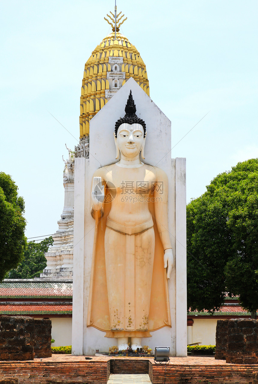 寺 彭世洛 泰国地标吸引力旅行微笑花园雕塑圣雄雕像宗教寺庙图片