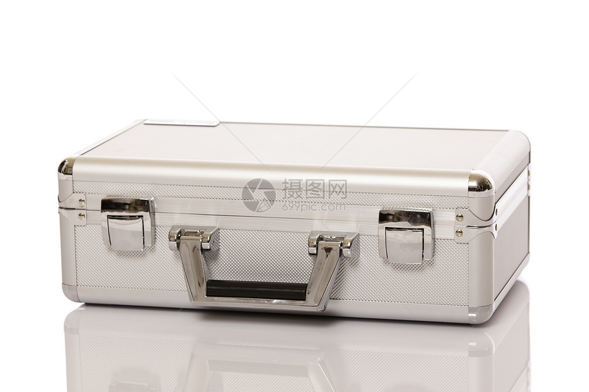 金属手提箱贮存货物旅行案件安全白色灰色贸易盒子行李图片
