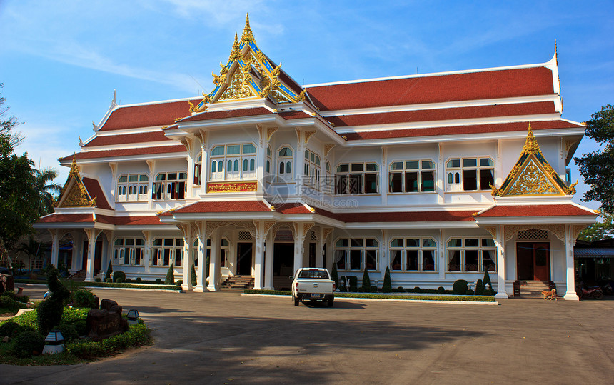 ubosot4 在寺 Trat 泰国图片