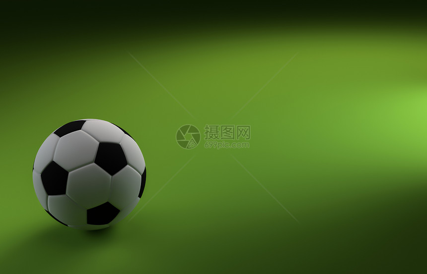 绿色背景的足球沥青运动计算机白色场地圆形闲暇游戏图片