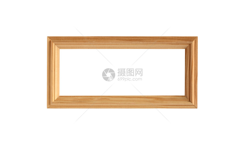 Wooden 图片框架风格博物馆艺术展览木头正方形白色照片边界空白图片