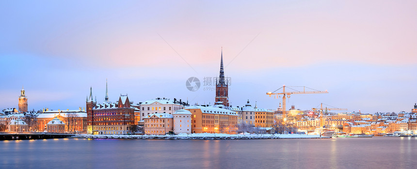 斯德哥尔摩全景地标建筑学建筑旅行交通城市天空天际首都景观图片
