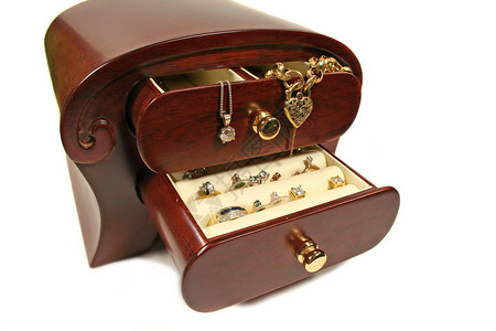 珠宝盒3抛光盒挂坠盒高清图片