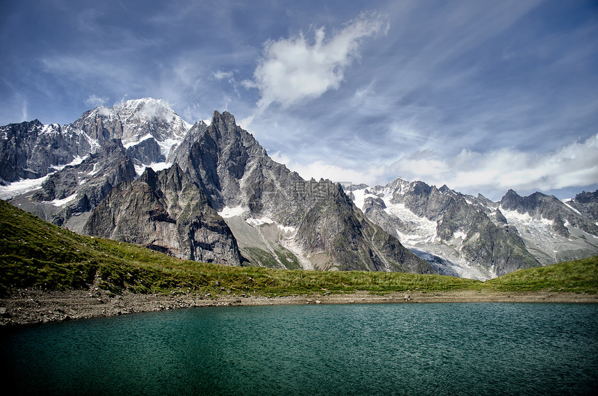 阿尔卑山湖和山区图片