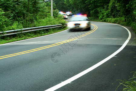 警车车辆街道法律情况红色背景图片