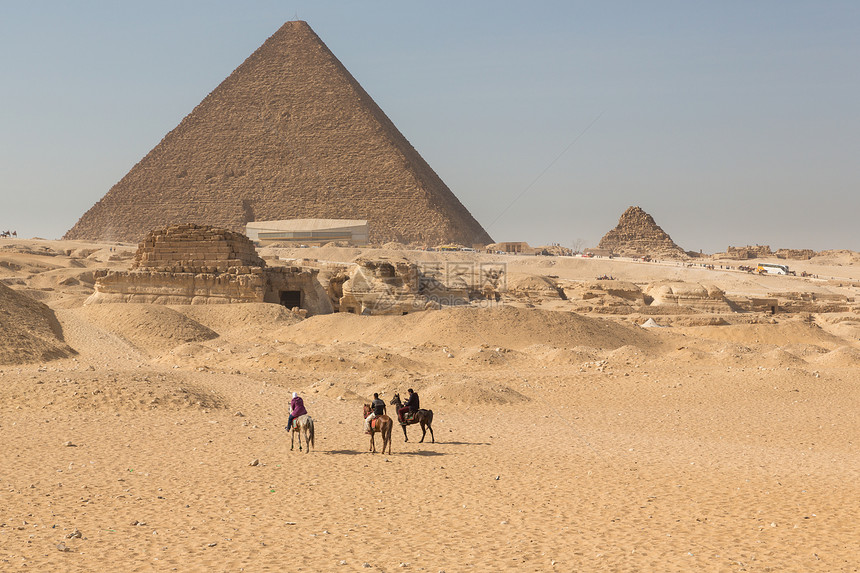 吉扎金字塔金字塔考古学文化旅行游客骆驼石头建筑学法老历史图片
