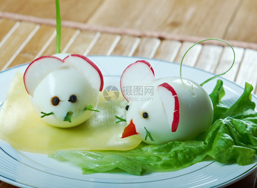 儿童早餐盘子婴儿幼儿园食品沙拉桌子绿色老鼠小萝卜红色图片