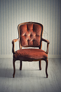 手扶椅艺术天鹅绒红色风格背景图片