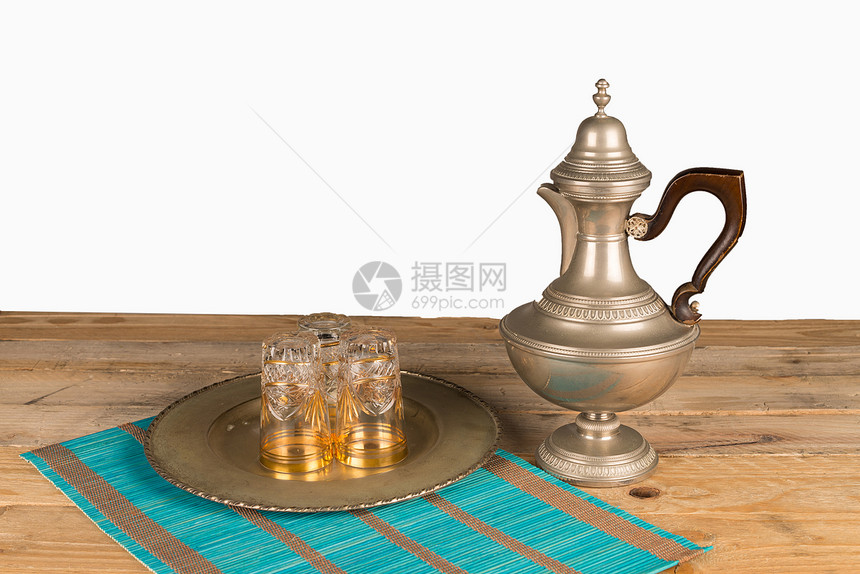 茶壶和摩洛哥杯图片