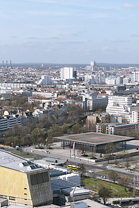 柏林首都城市建筑学旅游文化旅行中心建筑物背景图片