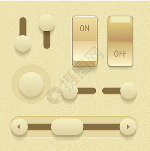 用户界面元素技术插图软件黄色按钮网站滚动条滚动菜单电脑背景图片