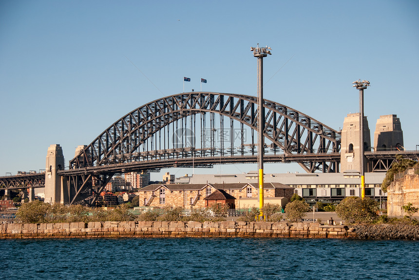 悉尼港桥 日落时风景美丽图片