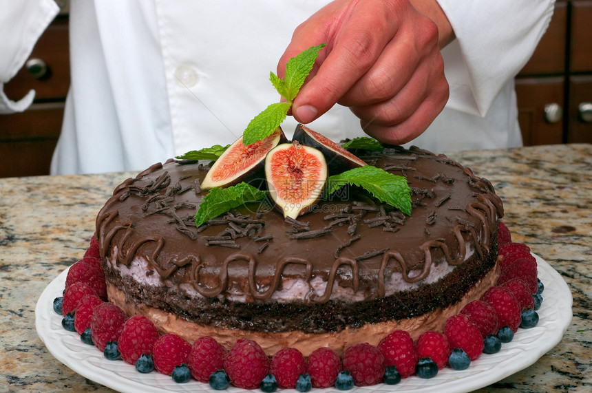 甜点厨房庆典巧克力餐厅水果浆果服务商男人薄荷餐饮图片