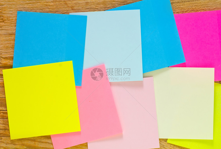 注释的颜色工作表黄色备忘录木头商业记忆办公室广告牌笔记纸团体标签图片